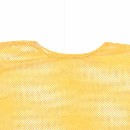 SheIn Womens Orange  Polyester Basic T-Shirt Size L Round Neck