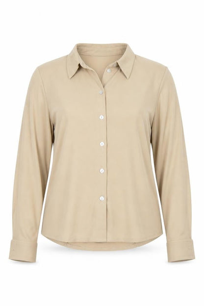Debenhams Womens Brown  Viscose Basic Button-Up Size 12 Collared