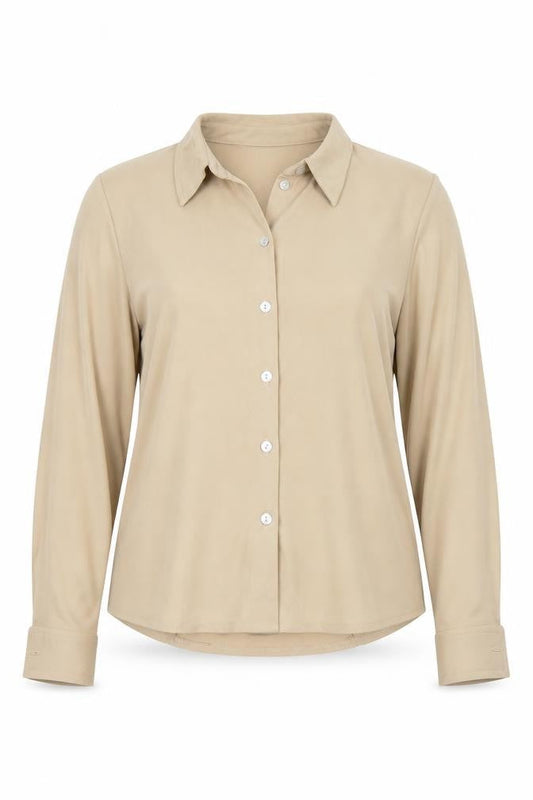 Debenhams Womens Brown  Viscose Basic Button-Up Size 12 Collared