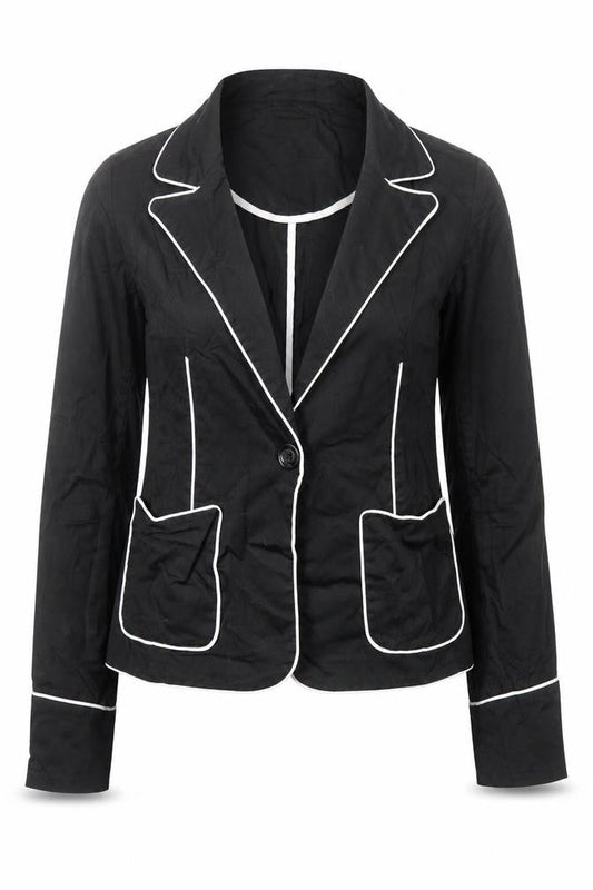 Select Womens Black   Jacket Blazer Size 8  Button