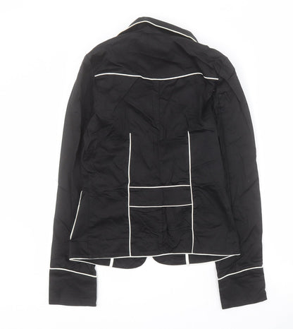 Select Womens Black   Jacket Blazer Size 8  Button