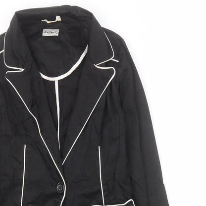 Select Womens Black   Jacket Blazer Size 8  Button