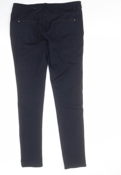 Primark Womens Blue  Polyester Jegging Jeans Size 10 L29 in Regular Zip