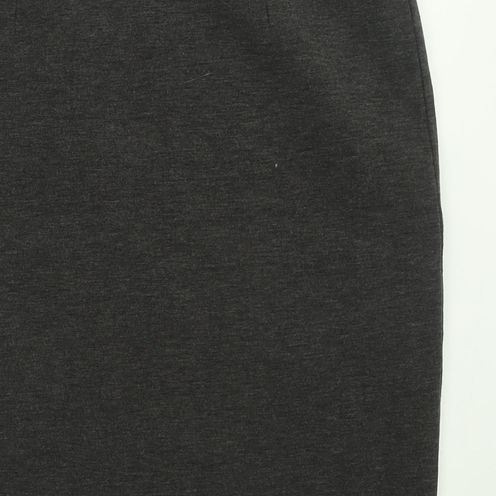 Part Two Womens Grey  Polyester Straight & Pencil Skirt Size M   Zip