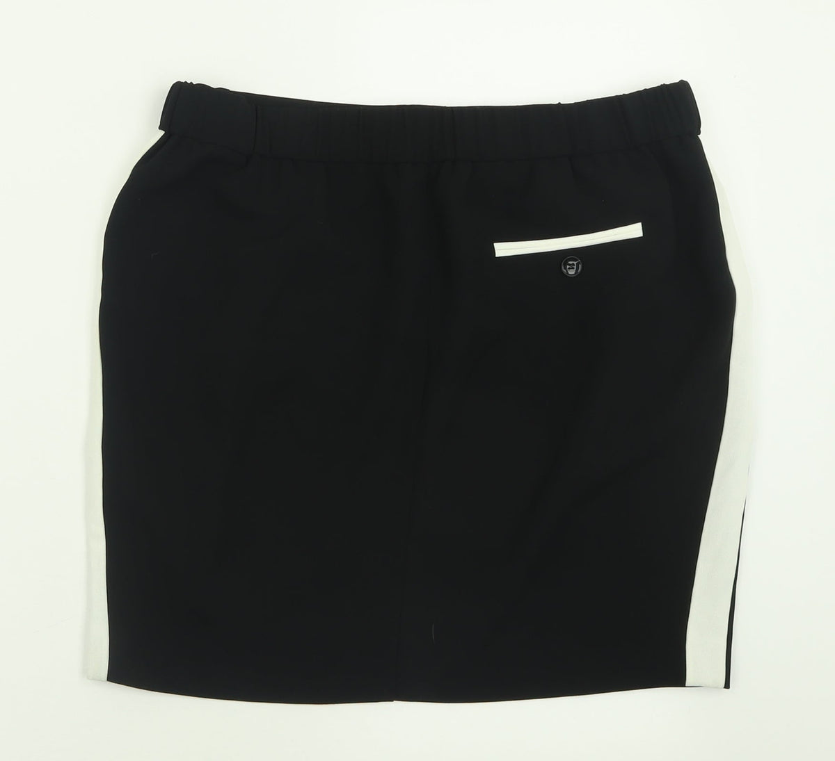 sOliver Womens Black  Polyester A-Line Skirt Size 10   Hook & Eye