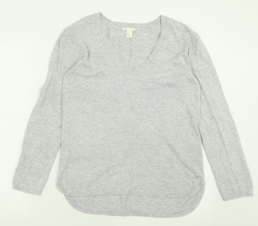 Womens UK Size XS H&M Grey Pullover Jumper