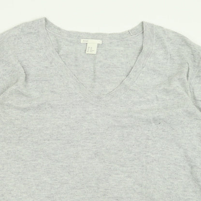 Womens UK Size XS H&M Grey Pullover Jumper