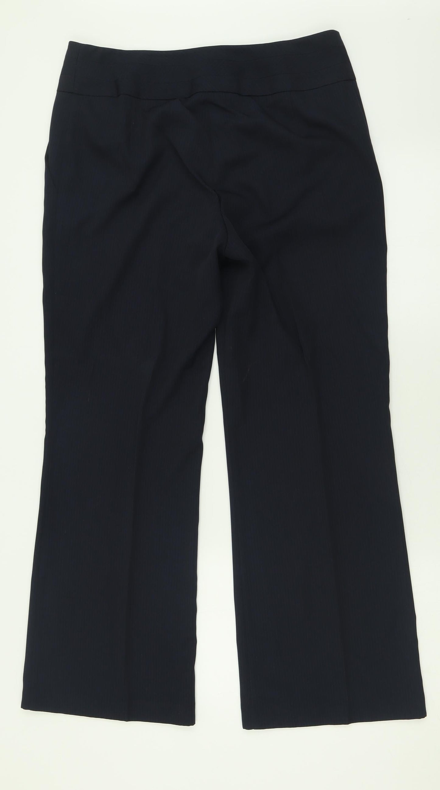 Womens UK Size 12 Marks and Spencer Regular Fit  Blue Trousers