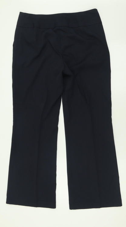 Womens UK Size 12 Marks and Spencer Regular Fit  Blue Trousers
