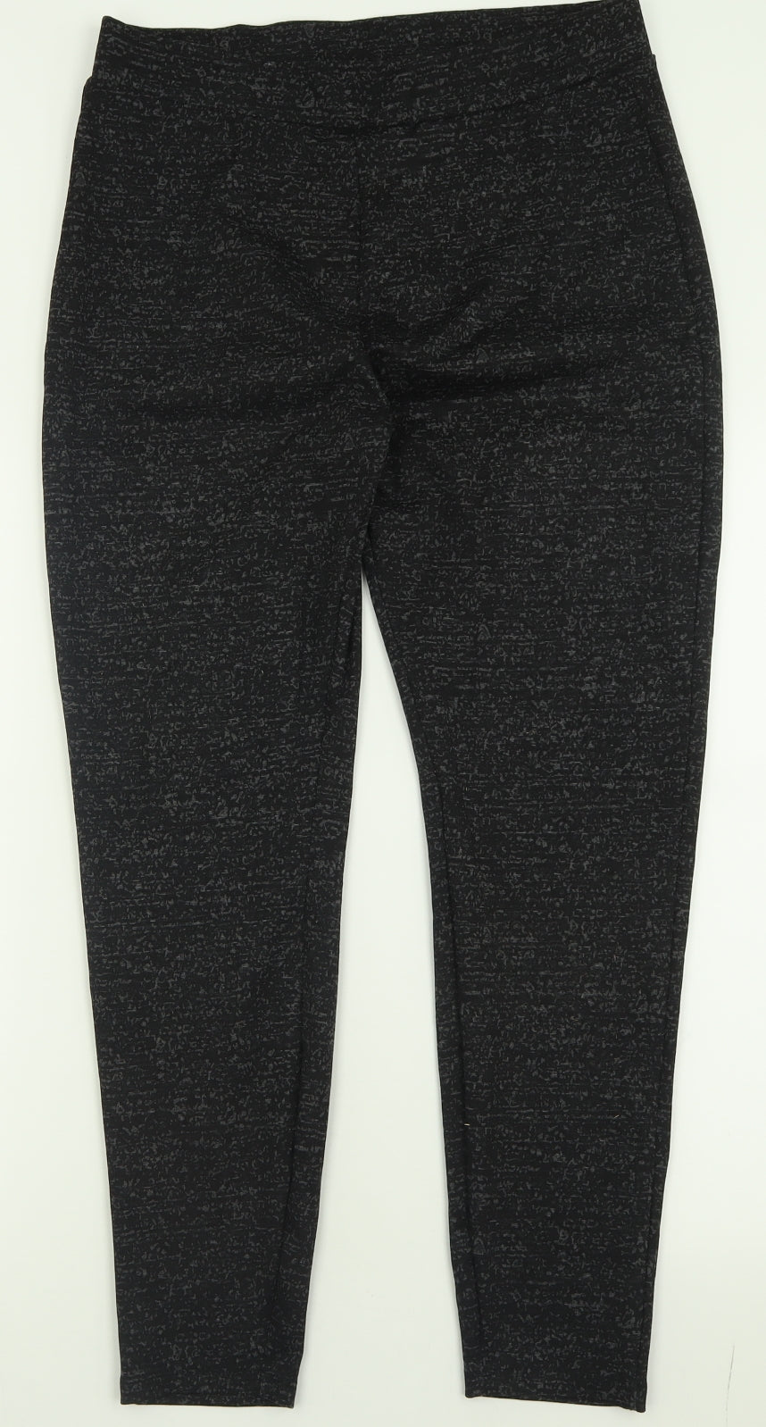 Womens UK Size 16 Papaya Regular Fit Capri Black Trousers