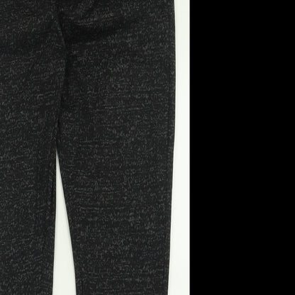 Womens UK Size 16 Papaya Regular Fit Capri Black Trousers