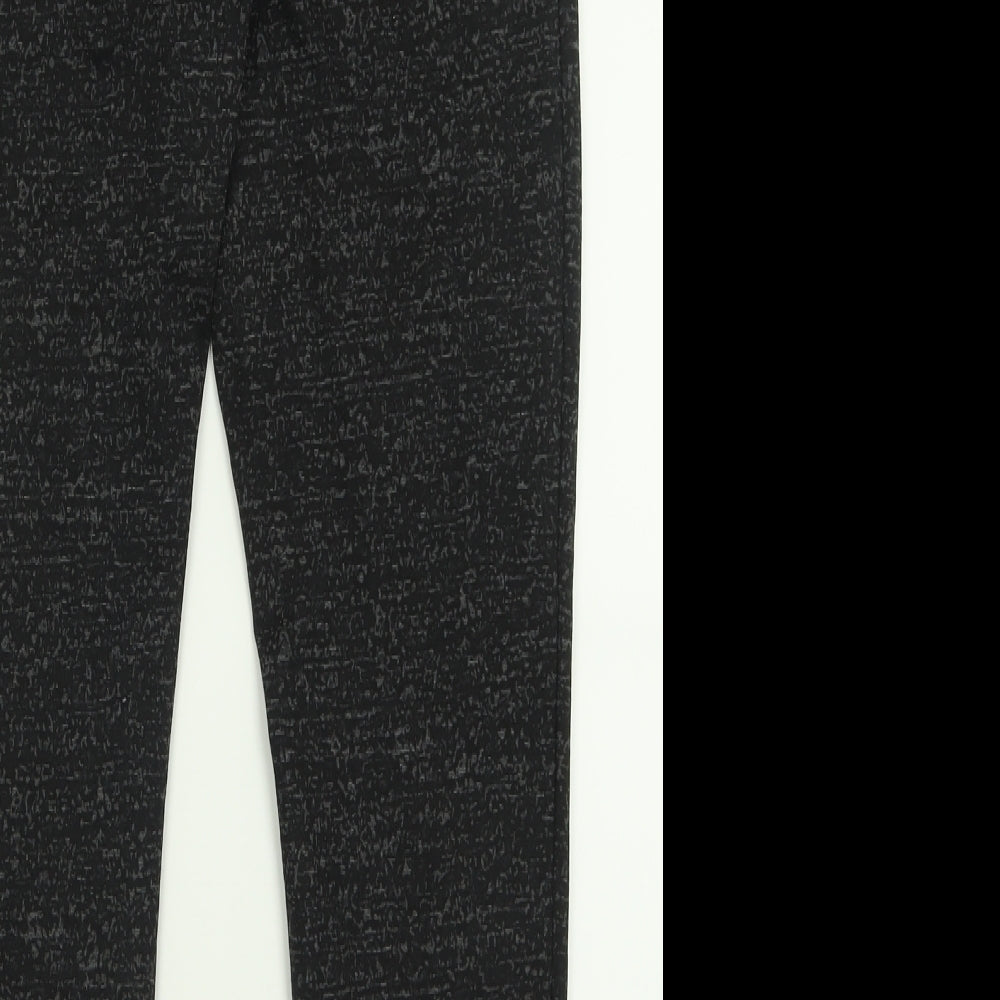 Womens UK Size 16 Papaya Regular Fit Capri Black Trousers