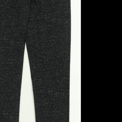Womens UK Size 16 Papaya Regular Fit Capri Black Trousers