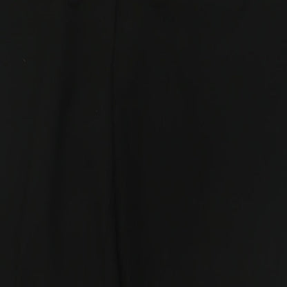 BM collection Womens Black  Polyester Trousers  Size 12 L29 in Regular Button