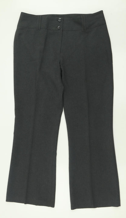 Womens UK Size 14 Papaya Regular Fit  Grey Trousers