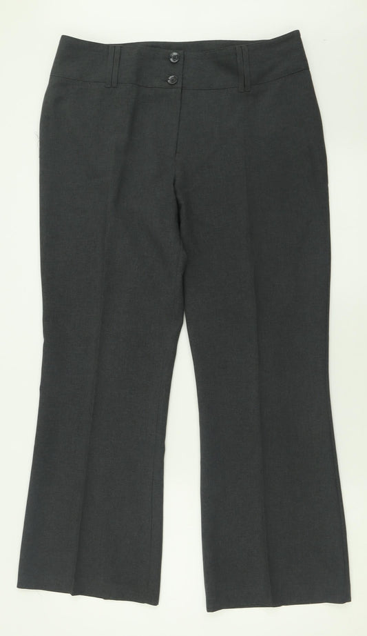 Womens UK Size 14 Papaya Regular Fit  Grey Trousers