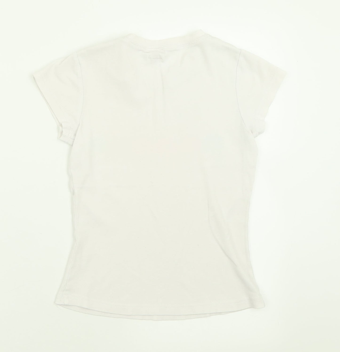 Womens UK Size XS Only White Basic T-Shirt