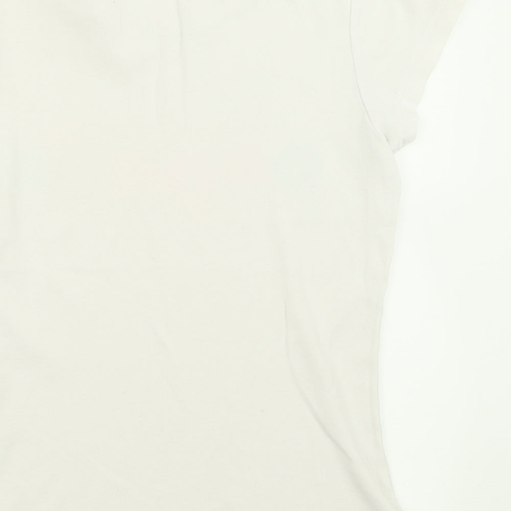 Womens UK Size XS Only White Basic T-Shirt