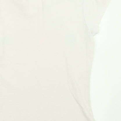 Womens UK Size XS Only White Basic T-Shirt