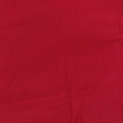 Evans Womens Pink V-Neck  Acrylic Pullover Jumper Size 22