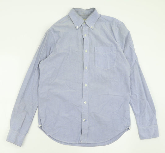 Mens UK Size S Gap Black  Button-Up Long Sleeve Casual Shirt