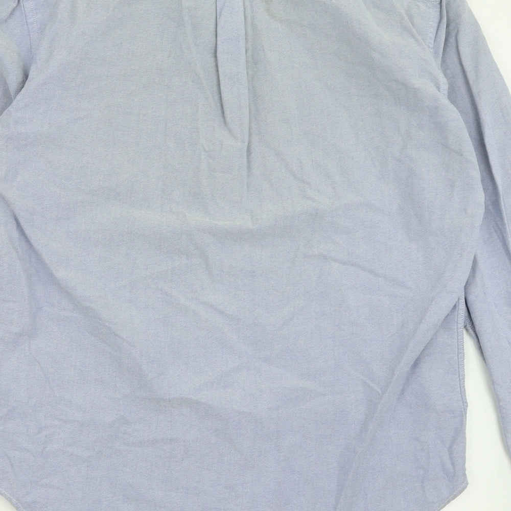 Mens UK Size S Gap Black  Button-Up Long Sleeve Casual Shirt