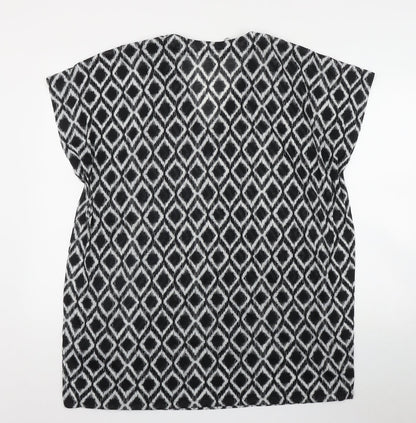 Womens UK Size M H&M Black Kimono T-Shirt