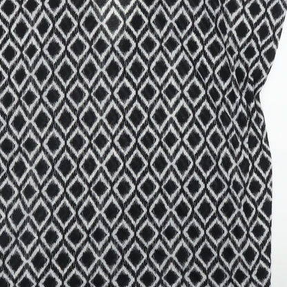 Womens UK Size M H&M Black Kimono T-Shirt