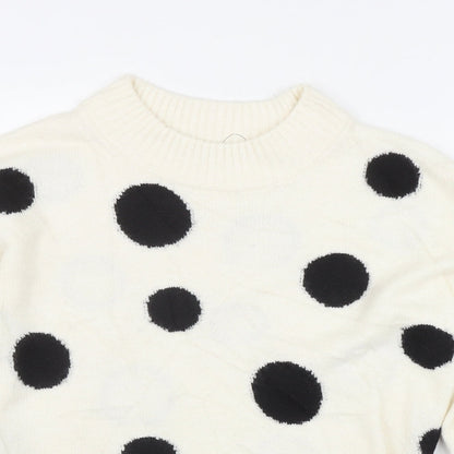 Womens UK Size S Marks and Spencer Ivory Pullover Jumper