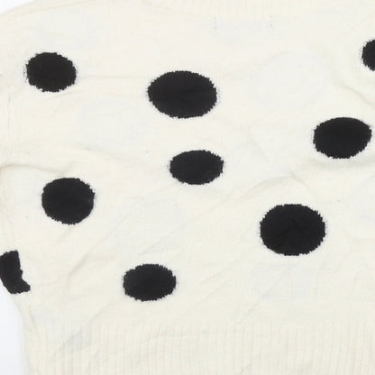 Womens UK Size S Marks and Spencer Ivory Pullover Jumper
