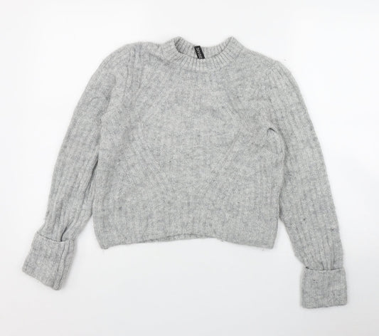 Womens UK Size XS H&M Grey Pullover Jumper