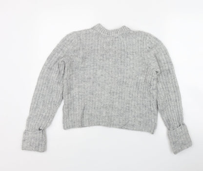 Womens UK Size XS H&M Grey Pullover Jumper