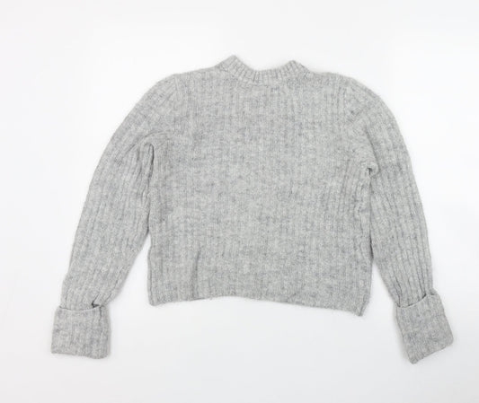 Womens UK Size XS H&M Grey Pullover Jumper