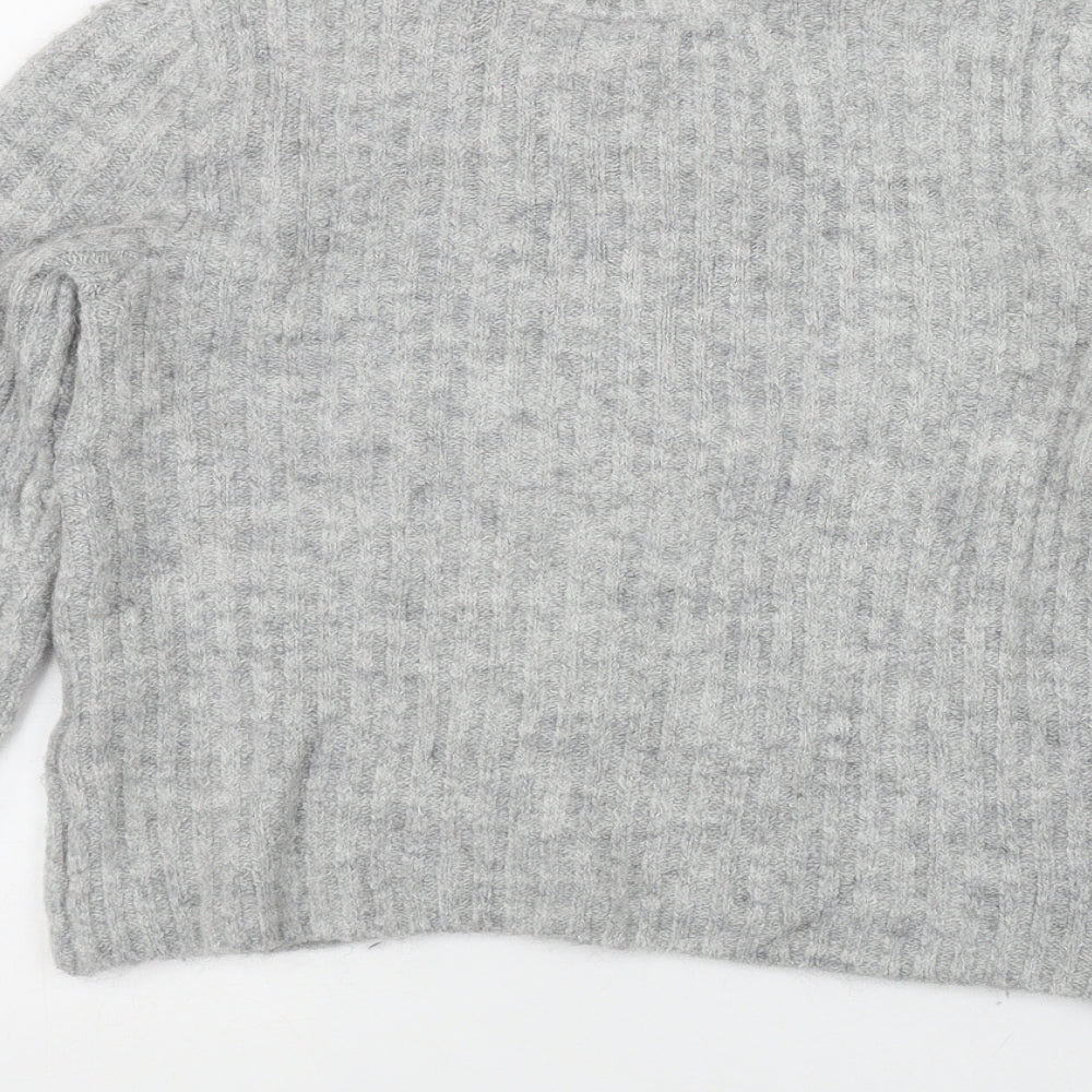 Womens UK Size XS H&M Grey Pullover Jumper