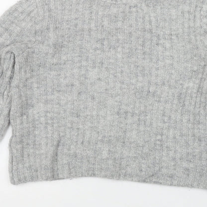 Womens UK Size XS H&M Grey Pullover Jumper
