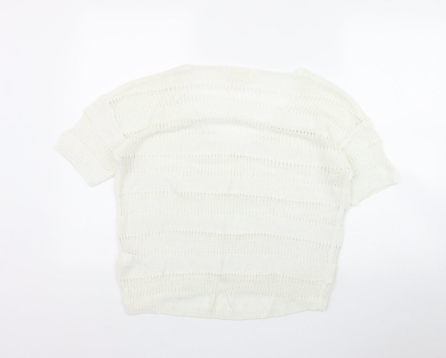 Womens UK Size 14 NEXT White Pullover Jumper