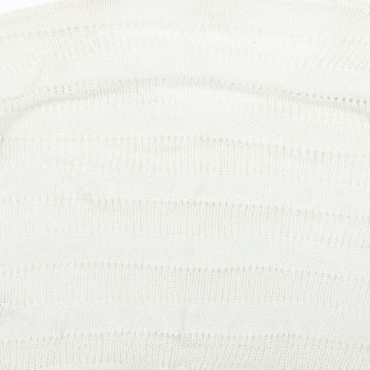 Womens UK Size 14 NEXT White Pullover Jumper