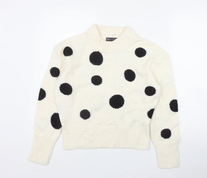Womens UK Size S Marks and Spencer Ivory Pullover Jumper