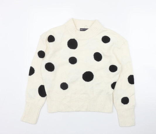 Womens UK Size S Marks and Spencer Ivory Pullover Jumper