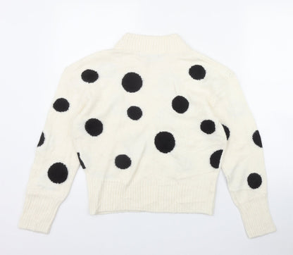 Womens UK Size S Marks and Spencer Ivory Pullover Jumper