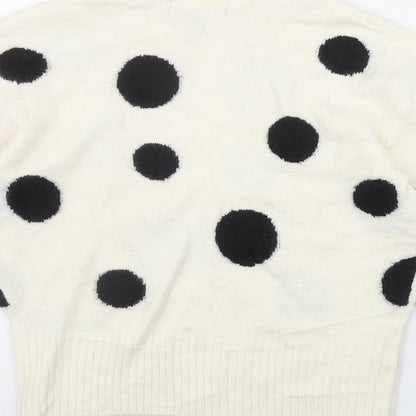 Womens UK Size S Marks and Spencer Ivory Pullover Jumper