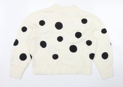 Womens UK Size L Marks and Spencer Ivory Pullover Jumper