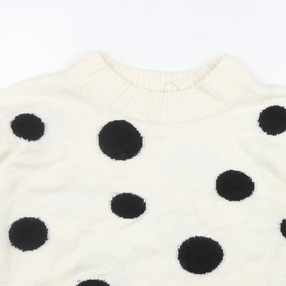 Womens UK Size M Marks and Spencer Ivory Pullover Jumper