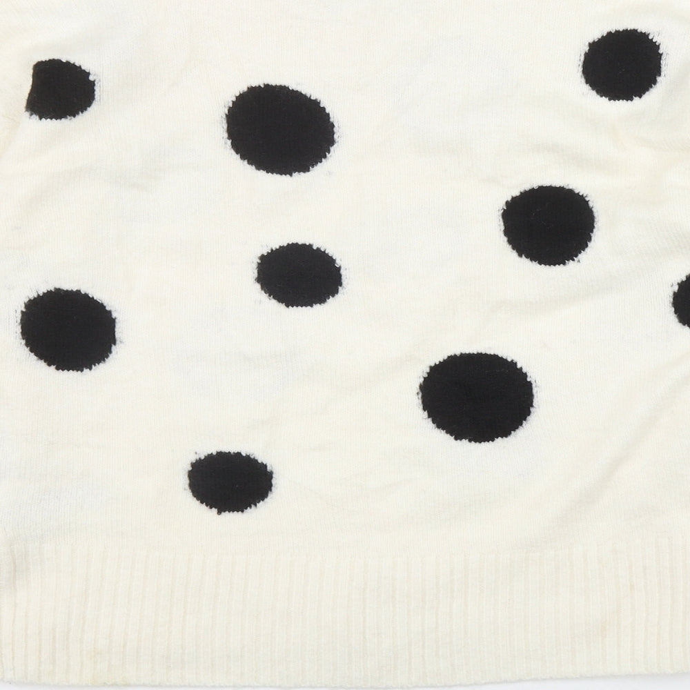 Womens UK Size M Marks and Spencer Ivory Pullover Jumper