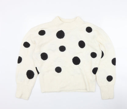 Womens UK Size M Marks and Spencer Ivory Pullover Jumper