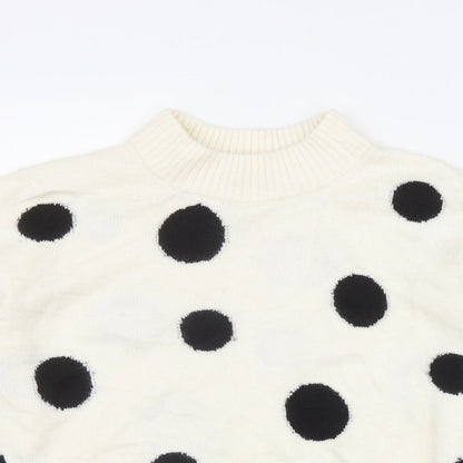 Womens UK Size M Marks and Spencer Ivory Pullover Jumper