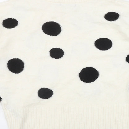 Womens UK Size M Marks and Spencer Ivory Pullover Jumper