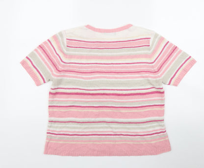 Womens UK Size M BM Pink Pullover Jumper
