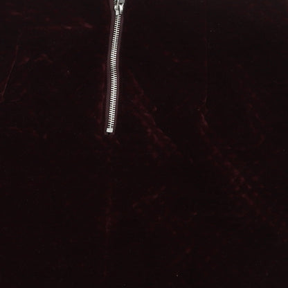 New Look Womens Purple Argyle/Diamond Polyester A-Line Skirt Size 6   Zip