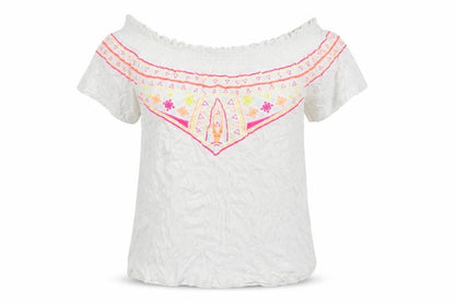Womens UK Size 6 Primark White Basic T-Shirt